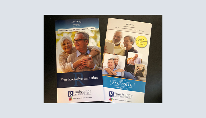 Renaissance Retirement Campus direct mail campaign